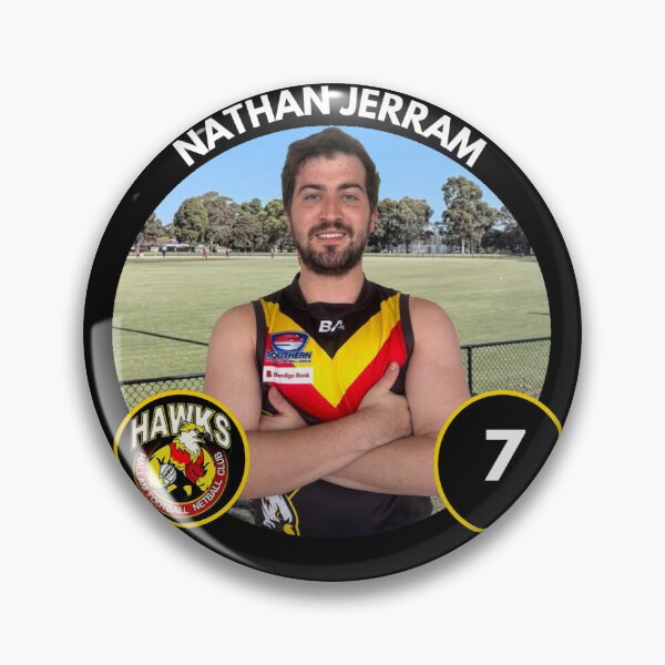 Item preview, Player Badge - #7 - Nathan Jerram designed and sold by HallamHawks.