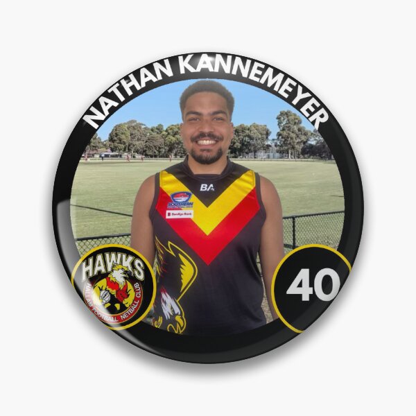 Item preview, Player Badge - #40 - Nathan Kannemeyer designed and sold by HallamHawks.