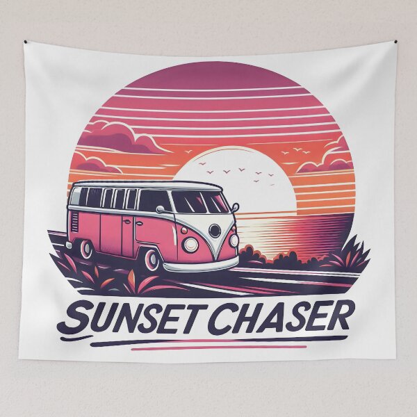 Item preview, sunset, sunset chaser, minivan designed and sold by TrueArtVibes.