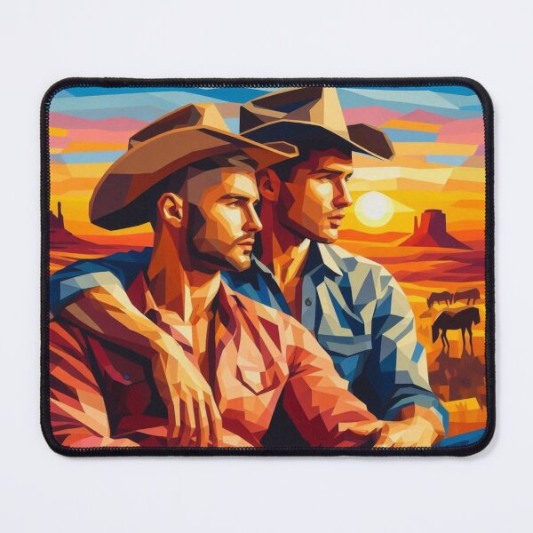 Item preview, Cubist Gay San Francisco Leather Cowboy Gay Pride Graphic Design designed and sold by ItsAKinkThing.