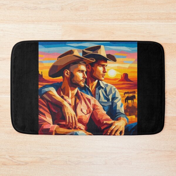 Item preview, Cubist Gay San Francisco Leather Cowboy Gay Pride Graphic Design designed and sold by ItsAKinkThing.