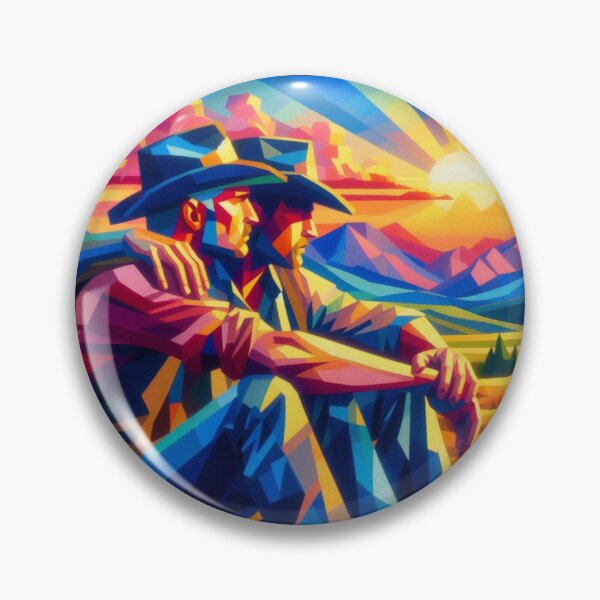 Item preview, Cubist Gay San Francisco Cool Cowboy Daddys Gay Pride Graphic Design designed and sold by ItsAKinkThing.