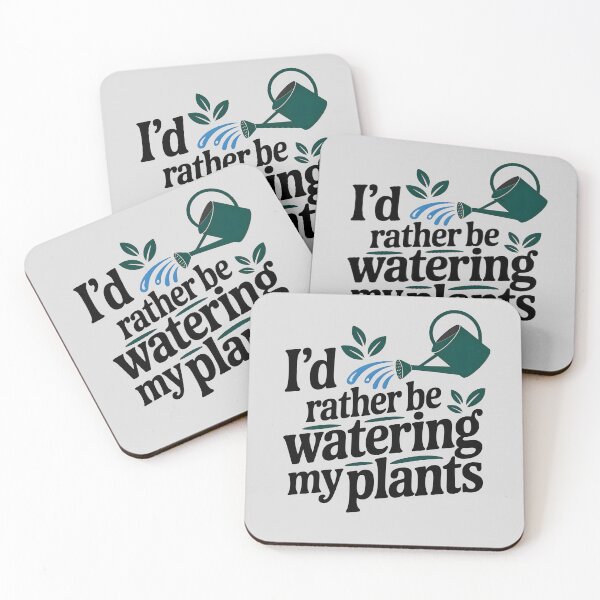 Item preview, I’d Rather Be Watering My Plants designed and sold by Jollys-ArtShop.