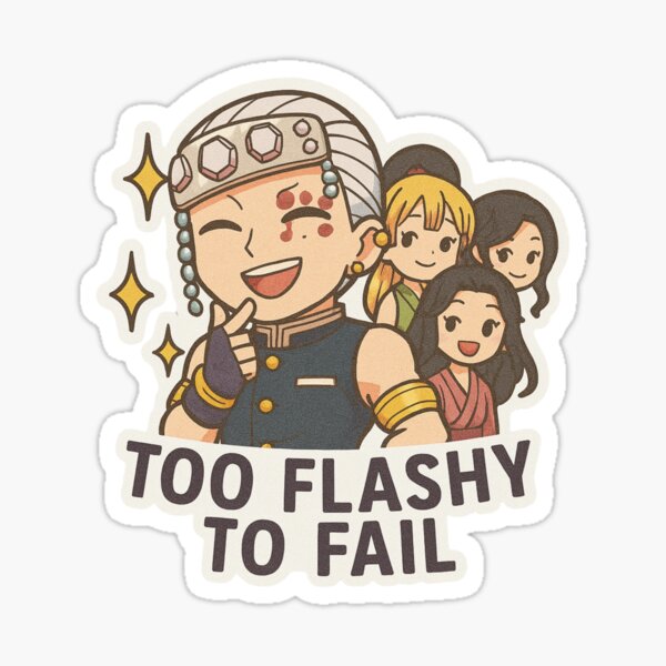 Item preview, Chibi Tengen Uzui – Flashy Problems Only with 3 Wives designed and sold by ColorSplash123.