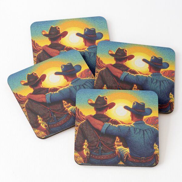 Item preview, Pointillism 1940s Gay San Francisco Leather Cowboy Gay Pride Graphic Design designed and sold by ItsAKinkThing.