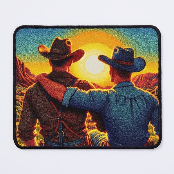 Item preview, Pointillism 1940s Gay San Francisco Leather Cowboy Gay Pride Graphic Design designed and sold by ItsAKinkThing.