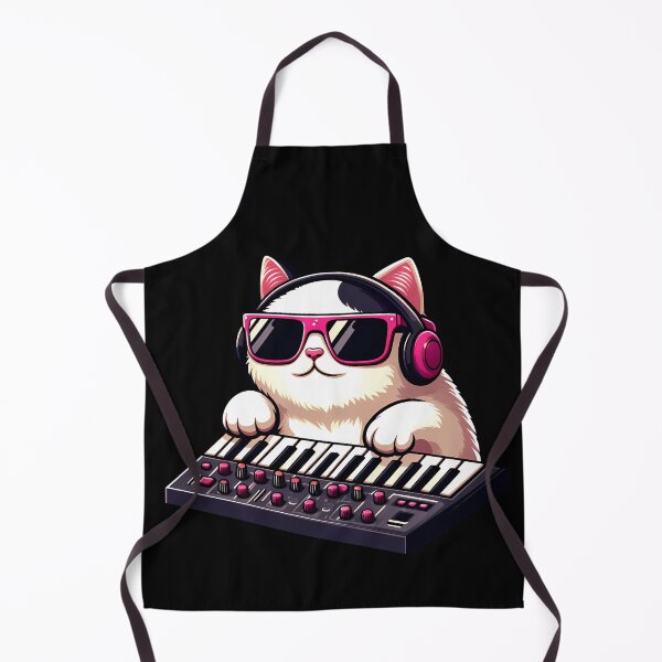Item preview, Cat Synthesizer designed and sold by Funny Vintage Stickers And T-Shirts.