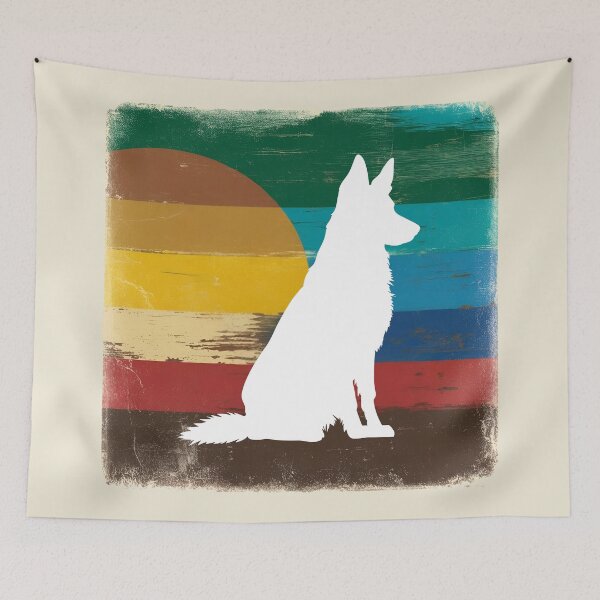 Item preview, German Shepherd Retro Sunset Silhouette | Vintage GSD Dog Lover Gift designed and sold by Fredster1966.