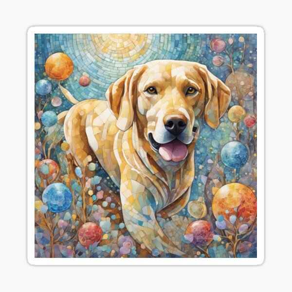 Artikel-Vorschau von Mosaik Golden Labrador Retriever, designt und verkauft von Wags & Tails.