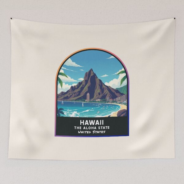 Item preview, Hawaii (HI), State of the United States of America designed and sold by PinkandP.