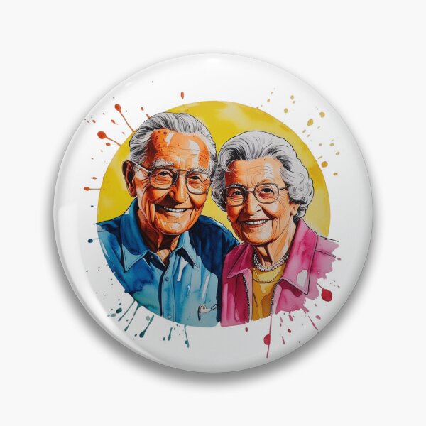 Item preview, Eternal Bond ? | Old Couple in Love Watercolor Art designed and sold by RvinJo8.