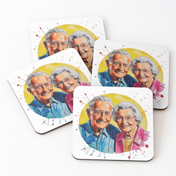 Item preview, Eternal Bond ? | Old Couple in Love Watercolor Art designed and sold by RvinJo8.