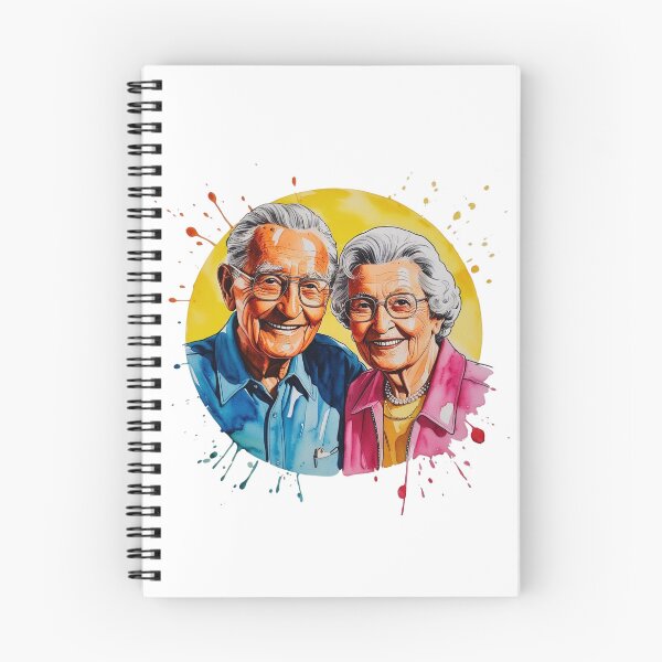 Item preview, Eternal Bond ? | Old Couple in Love Watercolor Art designed and sold by PING 999 STUDIO.