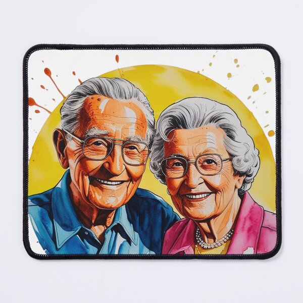 Item preview, Eternal Bond ? | Old Couple in Love Watercolor Art designed and sold by RvinJo8.