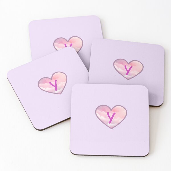 Item preview, Heart Pink Clouds “Y” designed and sold by CEvansArt.
