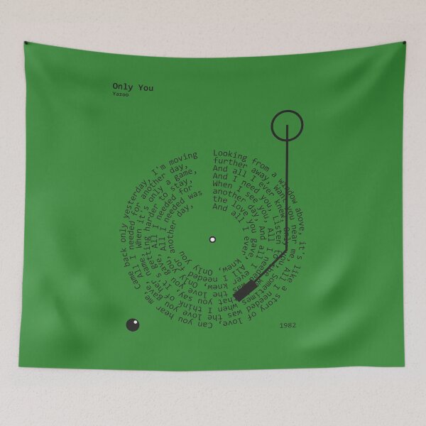 Item preview, Only You, Yazoo - Lyrics Poster designed and sold by MancBusyBee.