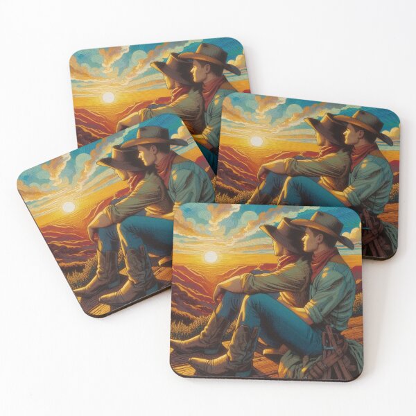 Item preview, Pointillism 1940s Gay San Francisco Cool Cowboys Gay Pride Graphic Design designed and sold by ItsAKinkThing.