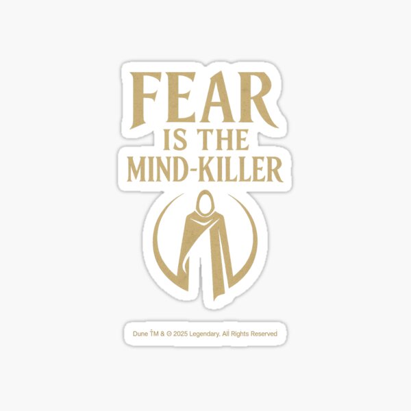 Item preview, Fear Is the Mind-Killer – Dune Minimalist Emblem designed and sold by KreativKleid.