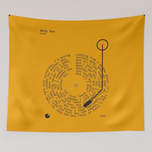 Item preview, Only You, Yazoo - Lyrics Poster designed and sold by MancBusyBee.