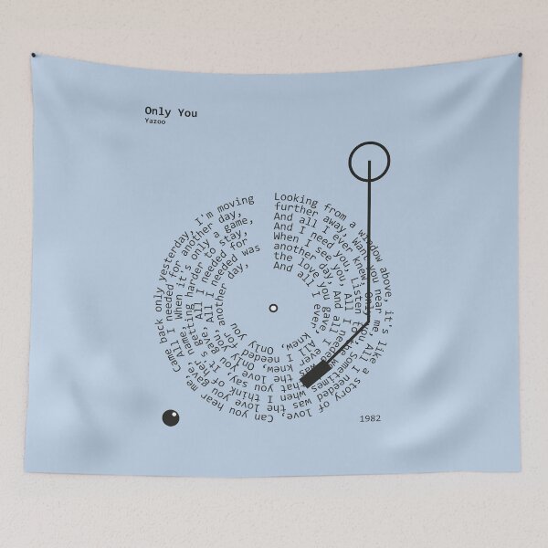 Item preview, Only You, Yazoo - Lyrics Poster designed and sold by MancBusyBee.