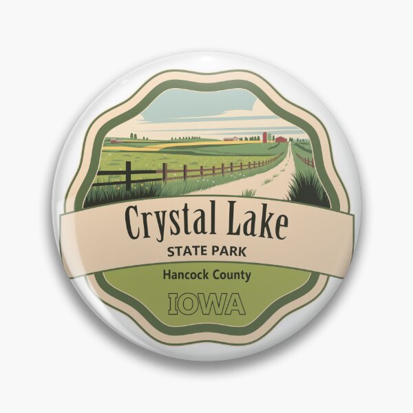 Item preview, Crystal Lake State Park, Hancock County, Iowa designed and sold by Wanderful-roads.