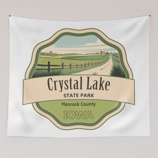 Item preview, Crystal Lake State Park, Hancock County, Iowa designed and sold by Wanderful-roads.