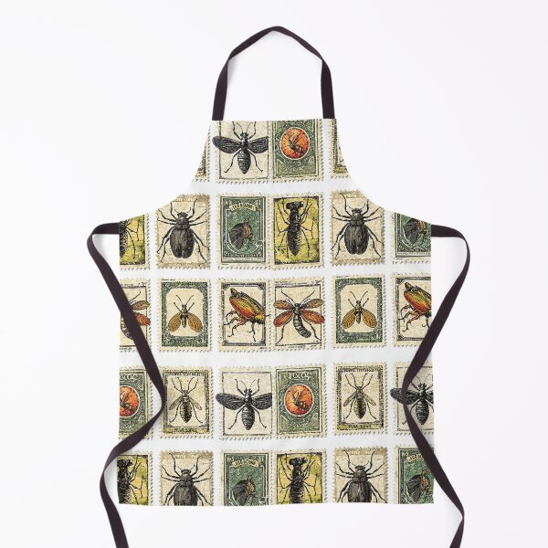 Item preview, Detailed bug artwork in vintage stamp collection style designed and sold by Piotrek0001.