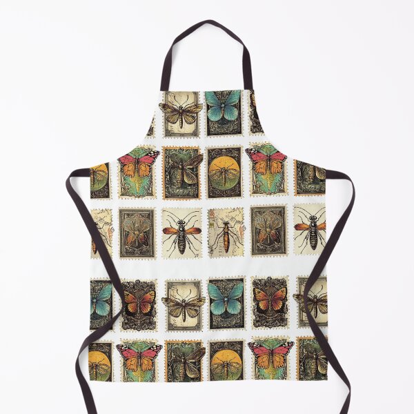 Item preview, Retro postage insects with aged textural effects designed and sold by Piotrek0001.