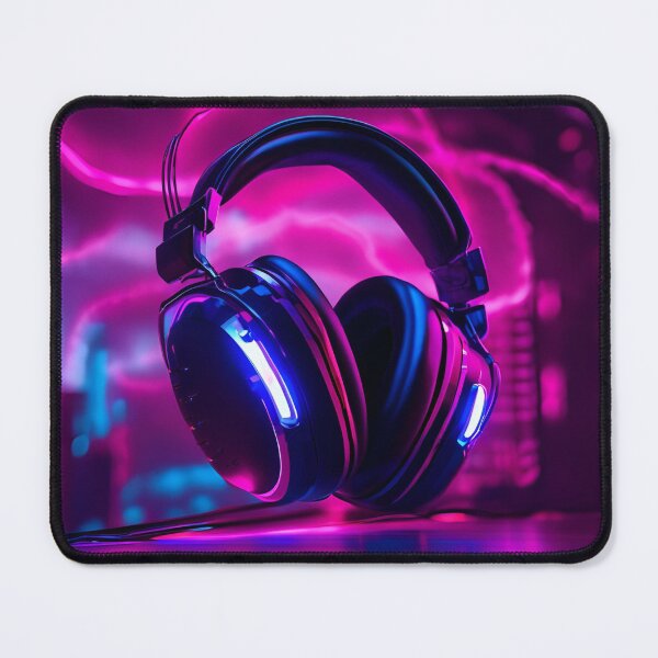 Item preview, BassCore Headphones – Sonic Neon Flow designed and sold by SiciliaArte.