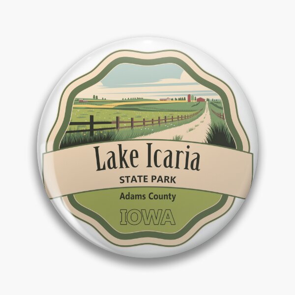Item preview, Lake Icaria State Park, Adams County, Iowa designed and sold by Wanderful-roads.