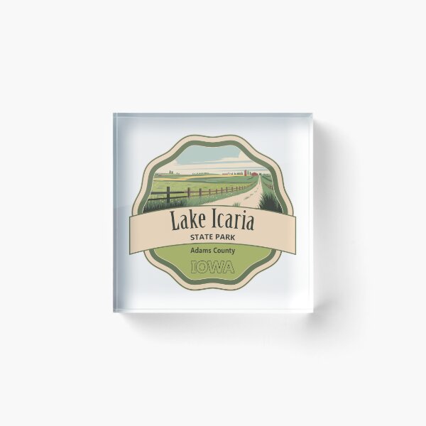 Item preview, Lake Icaria State Park, Adams County, Iowa designed and sold by Wanderful-roads.