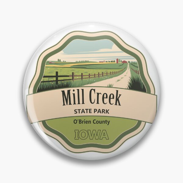 Item preview, Mill Creek State Park, O'Brien County, Iowa designed and sold by Wanderful-roads.