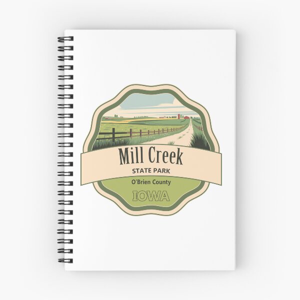 Item preview, Mill Creek State Park, O'Brien County, Iowa designed and sold by Wanderful-roads.