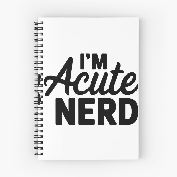 Item preview, I'm Acute Nerd – Funny Math Pun designed and sold by Evolved Ape.