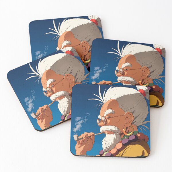 Item preview, Wise Master with Pipe – Vibrant Anime Elder Portrait designed and sold by SuperNovaDesigns.