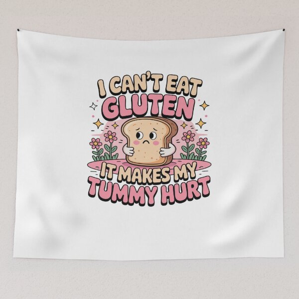 Item preview, I can't eat gluten it makes my tummy hurt designed and sold by Mateusz Majcherek.