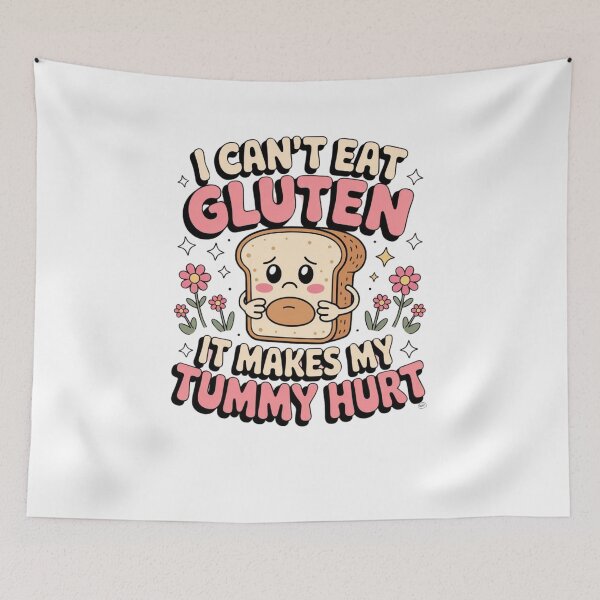 Item preview, I can't eat gluten it makes my tummy hurt designed and sold by Mateusz Majcherek.