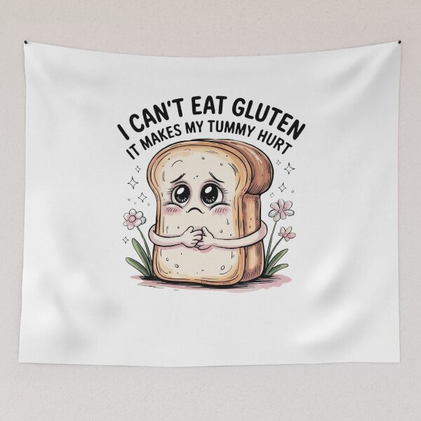 Item preview, I can't eat gluten it makes my tummy hurt designed and sold by Mateusz Majcherek.