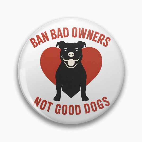 Item preview, Ban Bad Owners, Not Good Dogs – Pitbull Advocacy Shirt Design designed and sold by Brian19799.