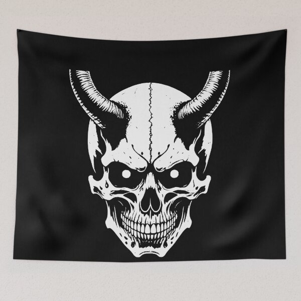 Item preview, Horned Skull art designed and sold by Brexmore3.