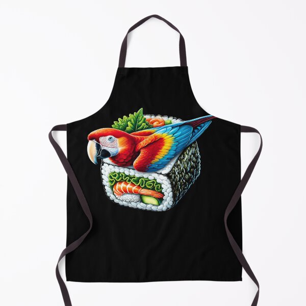Item preview, Funny Sushi Scarlet Macaw Parrot Lover Birding designed and sold by Kimberley King Art  King Art.