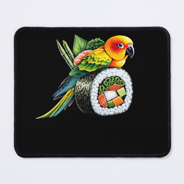 Item preview, Funny Sushi Sun Conure Parrot Lover Birding designed and sold by Kimberley King Art  King Art.