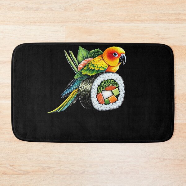 Item preview, Funny Sushi Sun Conure Parrot Lover Birding designed and sold by Kimberley King Art  King Art.