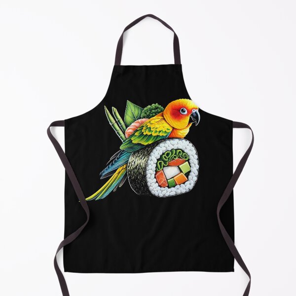 Item preview, Funny Sushi Sun Conure Parrot Lover Birding designed and sold by Kimberley King Art  King Art.