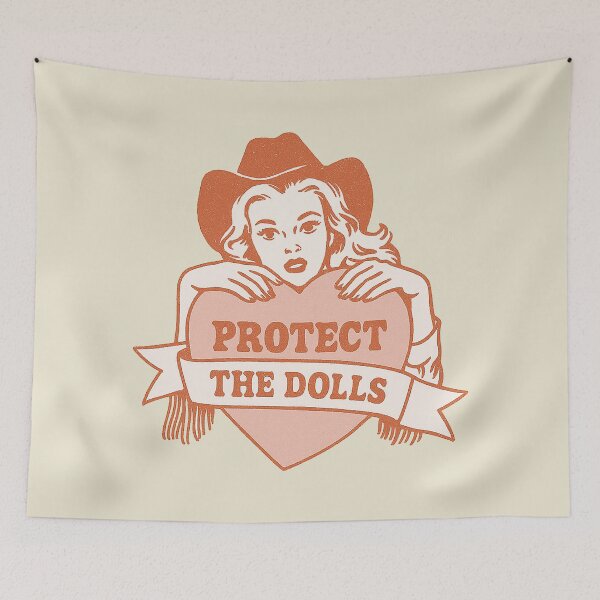 Item preview, Vintage Heart Protect The Dolls designed and sold by zzz888.