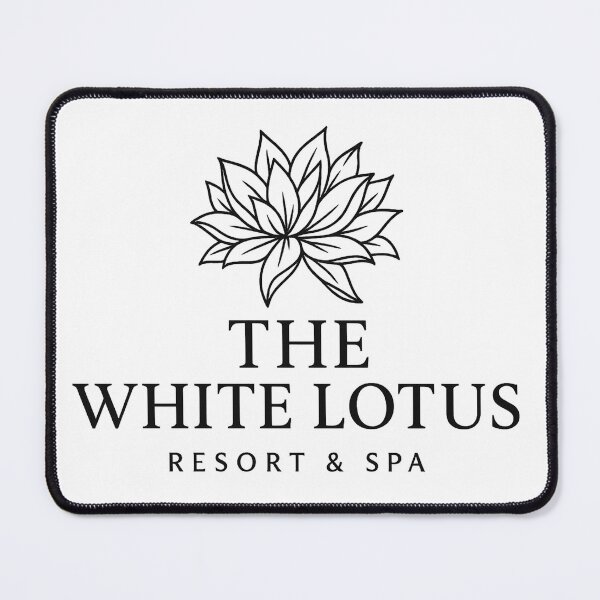 Item preview, White Lotus Logo designed and sold by StickerPOP-now.