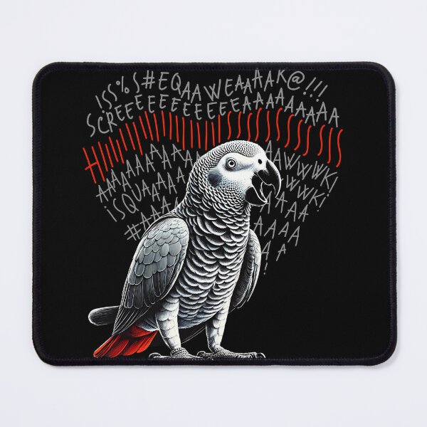 Item preview, Funny Angry African Grey Parrot Lover Birding designed and sold by Kimberley King Art  King Art.