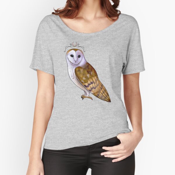 Priestess Barn Owl Relaxed Fit T-Shirt