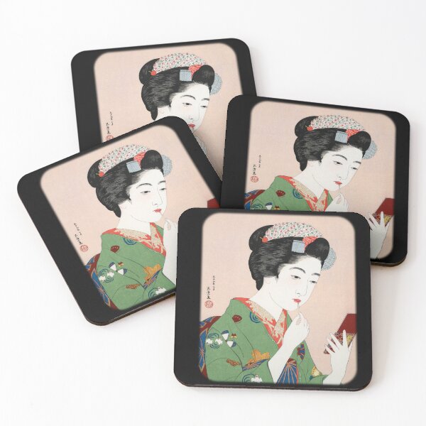 Item preview, Woman Applying Rouge by Goyo Hashiguchi designed and sold by KeksWorkroom.