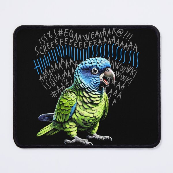 Item preview, Funny Angry Blue Crowned Conure Parrot Lover Birding designed and sold by Kimberley King Art King Art.